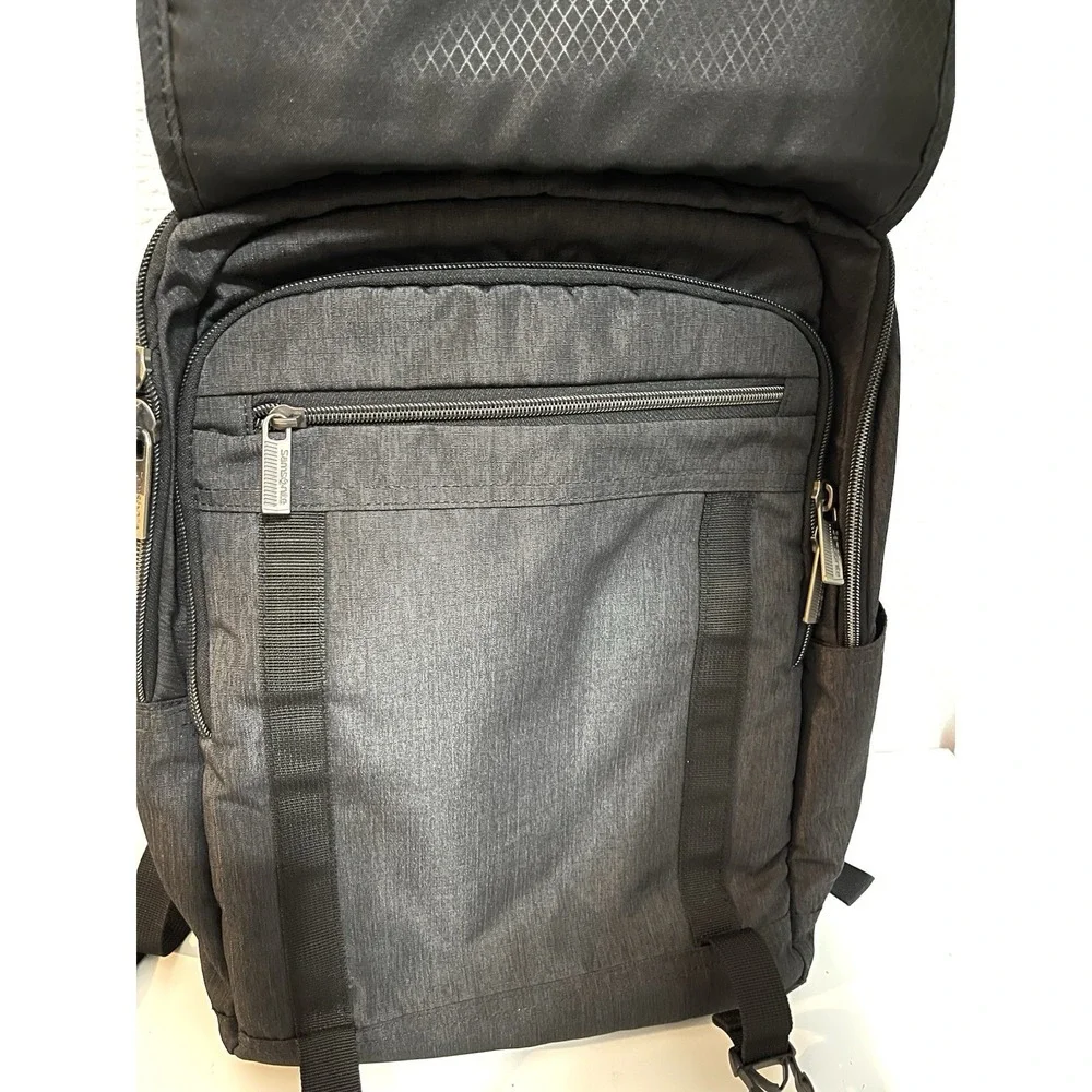 Samsonite Modern Utility Double Shot Laptop Backpack Charcoal Heather